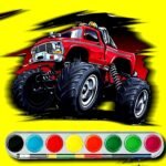 Monster Jeep Coloring